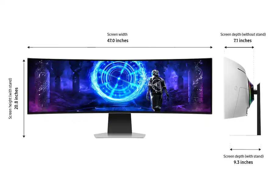 Samsung LS49DG956SNXGO 49" Curved Smart Gaming Monitor – Ultra-Wide, High-Performance Display - Image 2