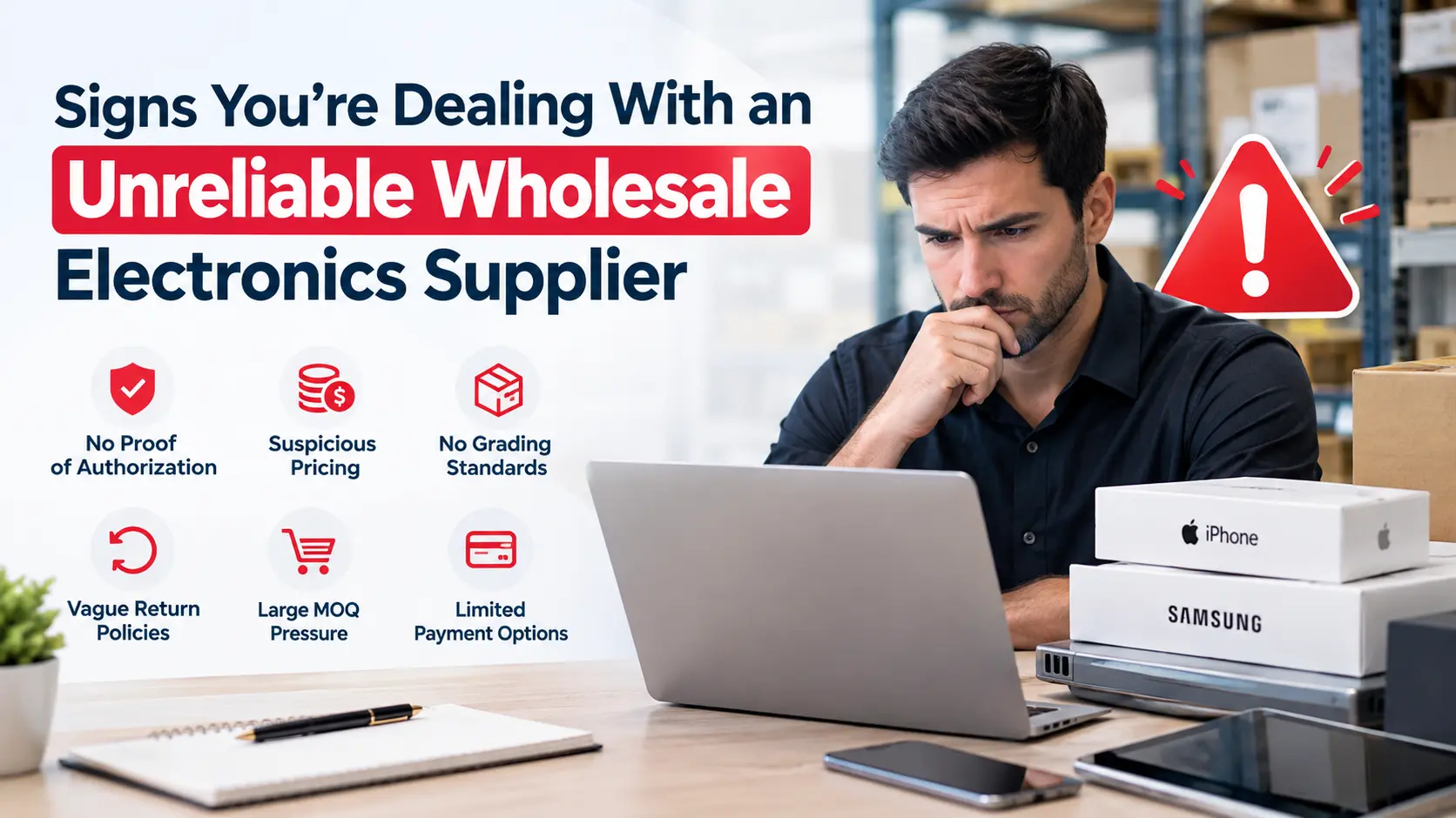 Red Flags to Avoid When Choosing a Wholesale Electronics Supplier